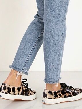 Superga Velvet Leopard Sneakers
